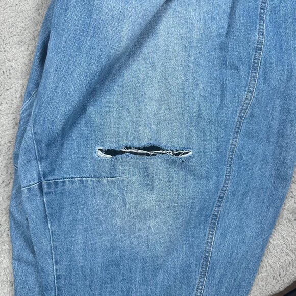 Universal Thread Womens Jeans High Rise Curved Leg Jean Blue Denim Plus Size 26R - Picture 6 of 15